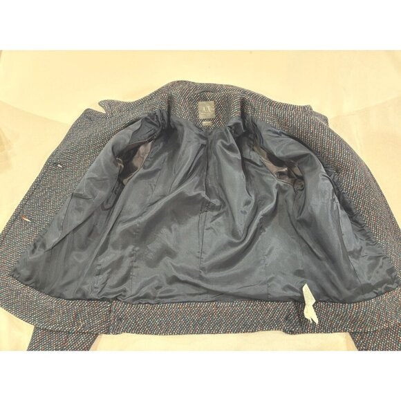 Armani Exchange Tweed Multicolored Women Long Sleeve Jacket Size Medium - Picture 9 of 9